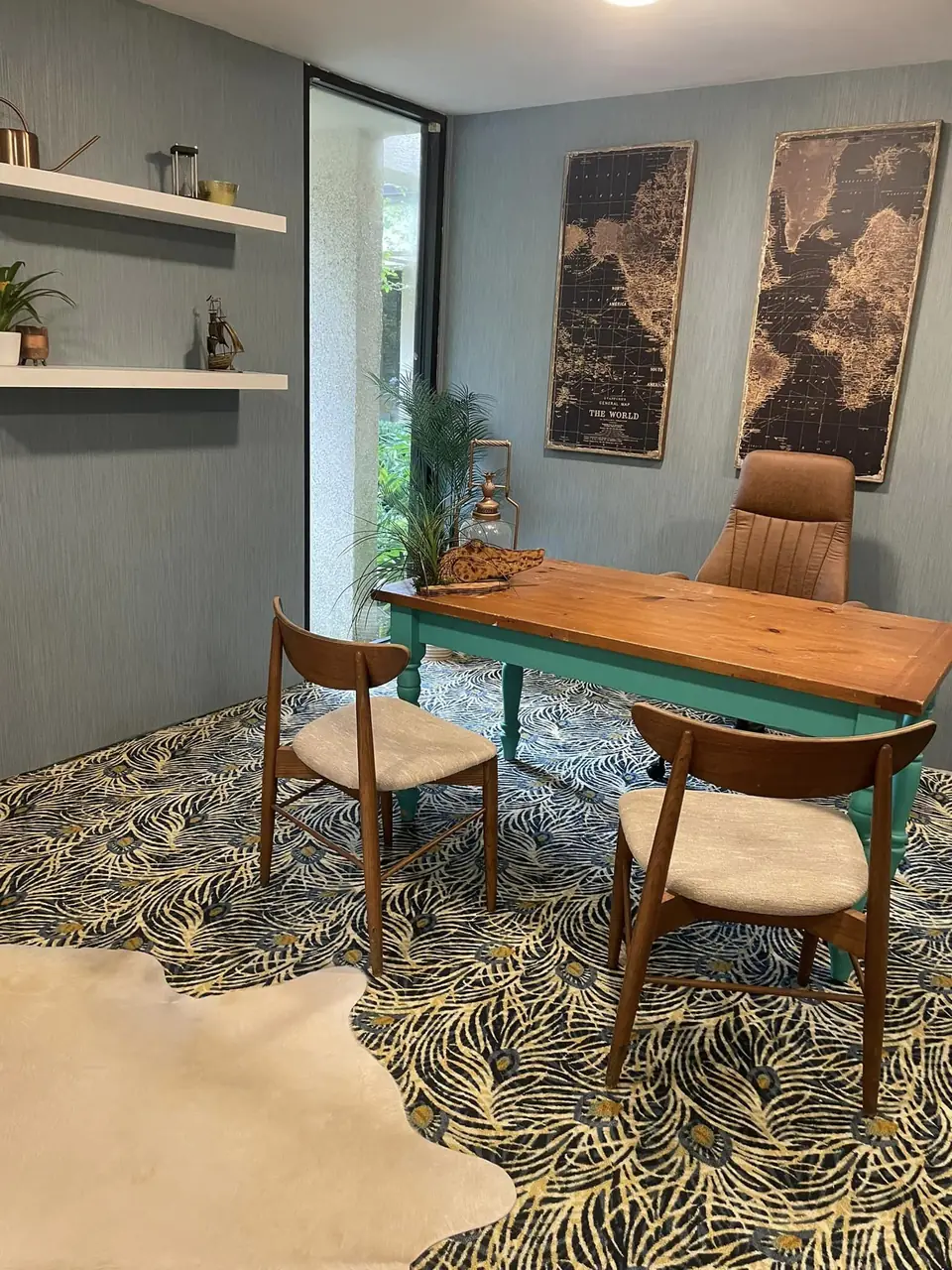 Inside Eclectic Office Design, designed by Zen Reno & Design in Jacksonville, FL