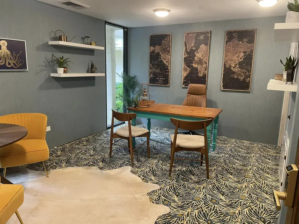 Another look at Eclectic Office Design, designed by Zen Reno & Design in Jacksonville, FL