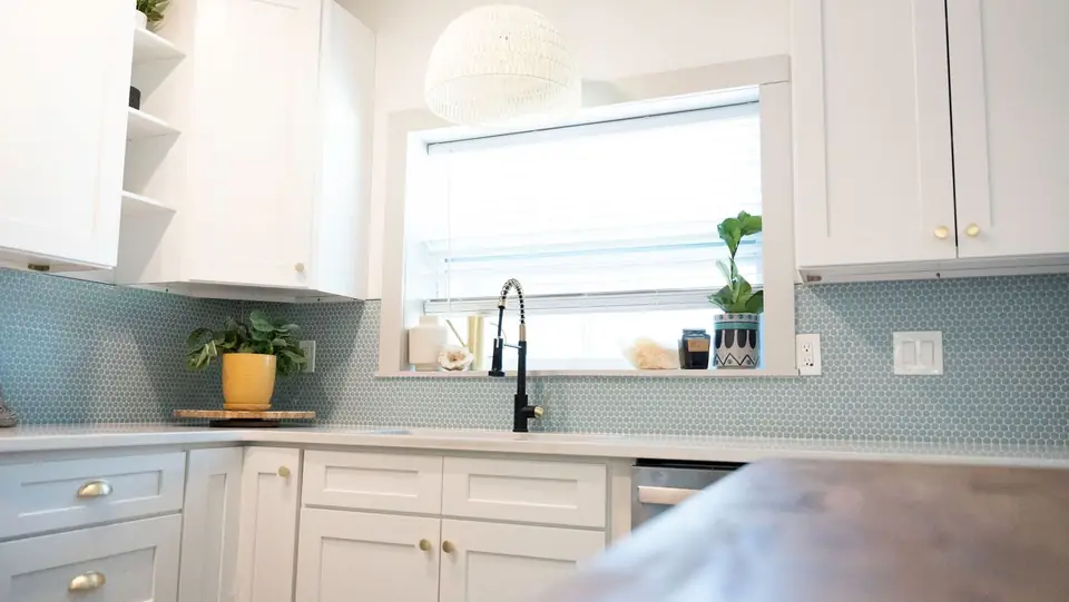 Within Jacksonville Beach Bungalow, designed by Zen Reno & Design in Jacksonville Beach, FL
