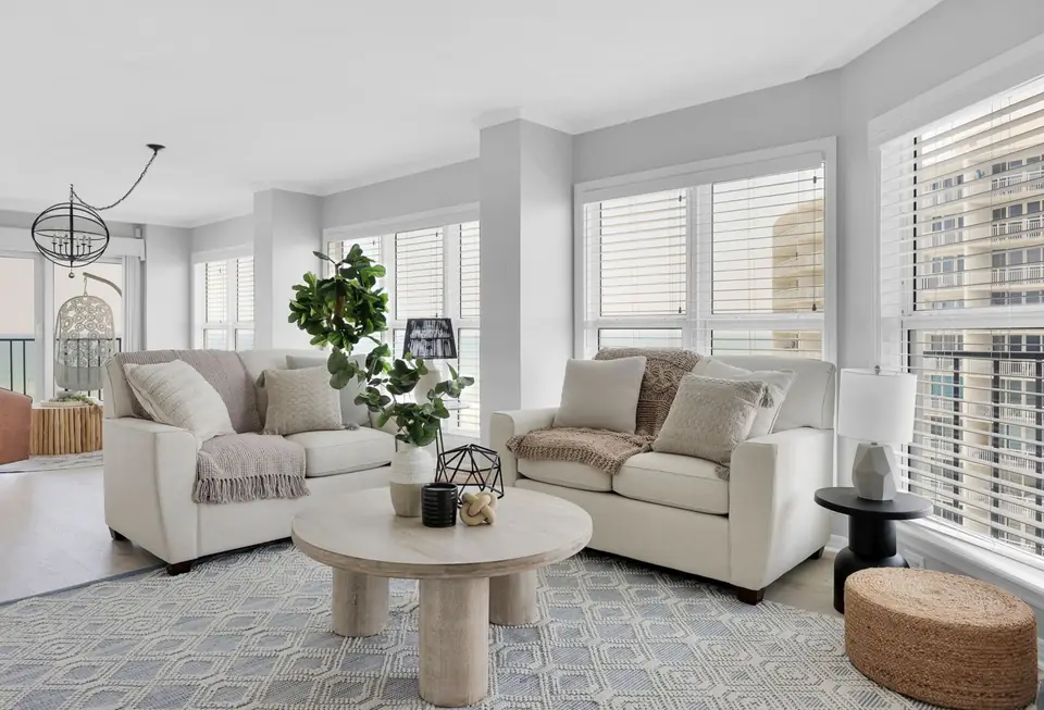Jacksonville Beach Oceanfront Condo, designed by Zen Reno & Design in Jacksonville Beach, FL