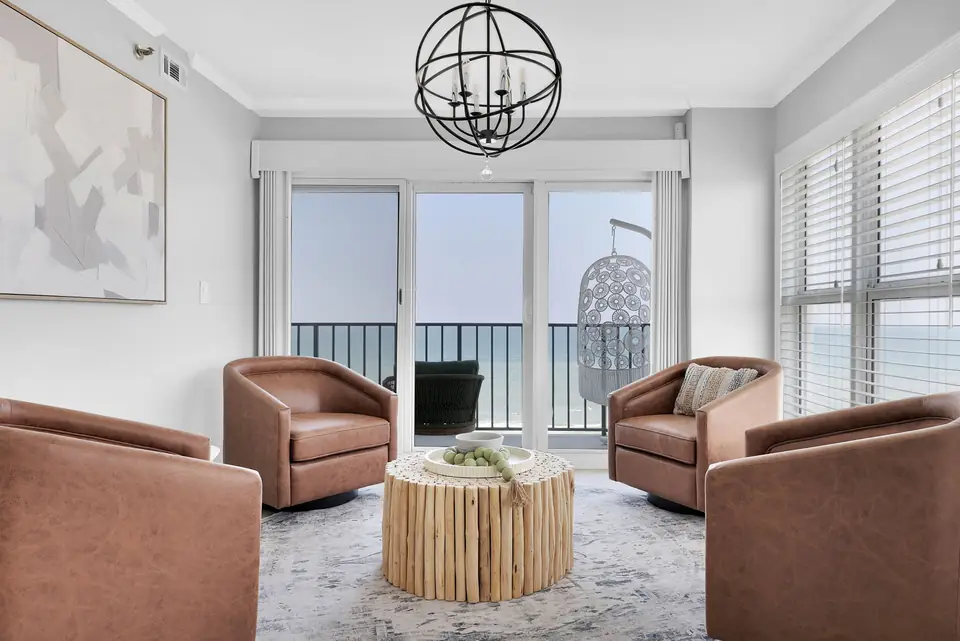 A detail from Jacksonville Beach Oceanfront Condo, designed by Zen Reno & Design in Jacksonville Beach, FL