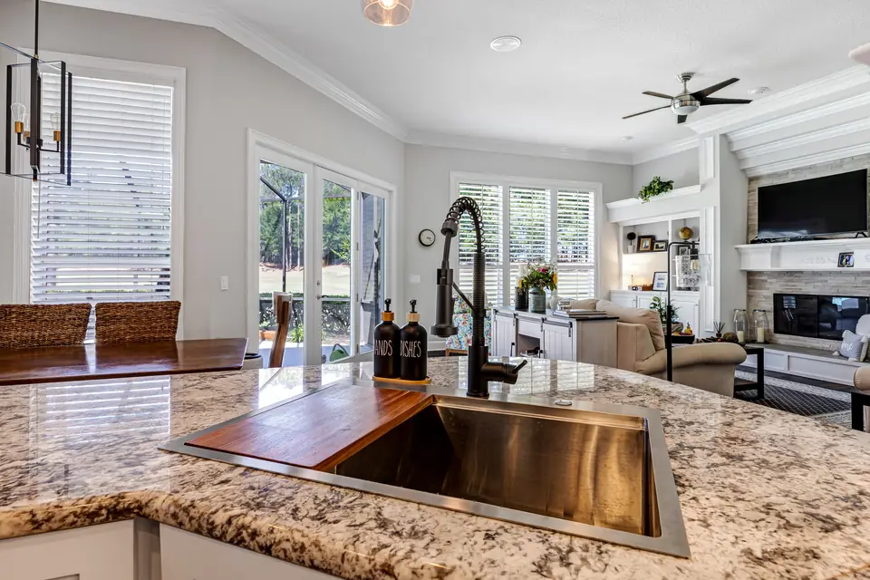 Inside Jacksonville Golf & Country Club, designed by Zen Reno & Design in Jacksonville, FL