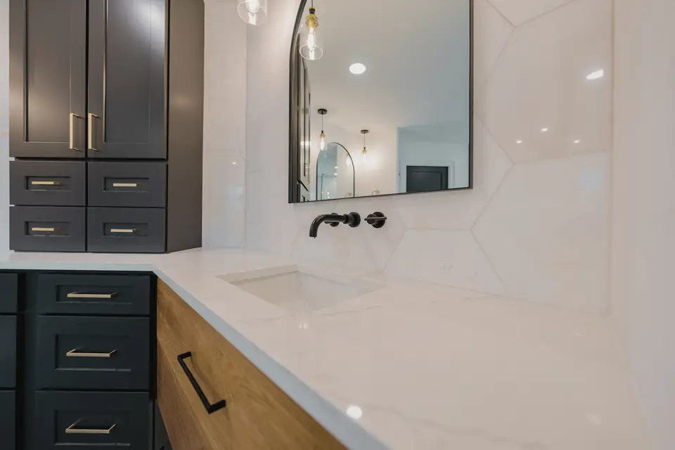 Inside Queens Harbor Bathroom, designed by Zen Reno & Design in Queens Harbor, Jacksonville, FL