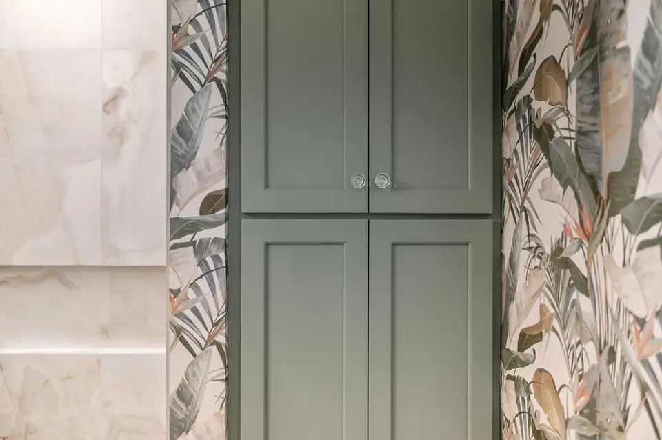 A closer look at The Plantation Guest Bathrooms, designed by Zen Reno & Design in The Plantation at Ponte Vedra Beach, FL