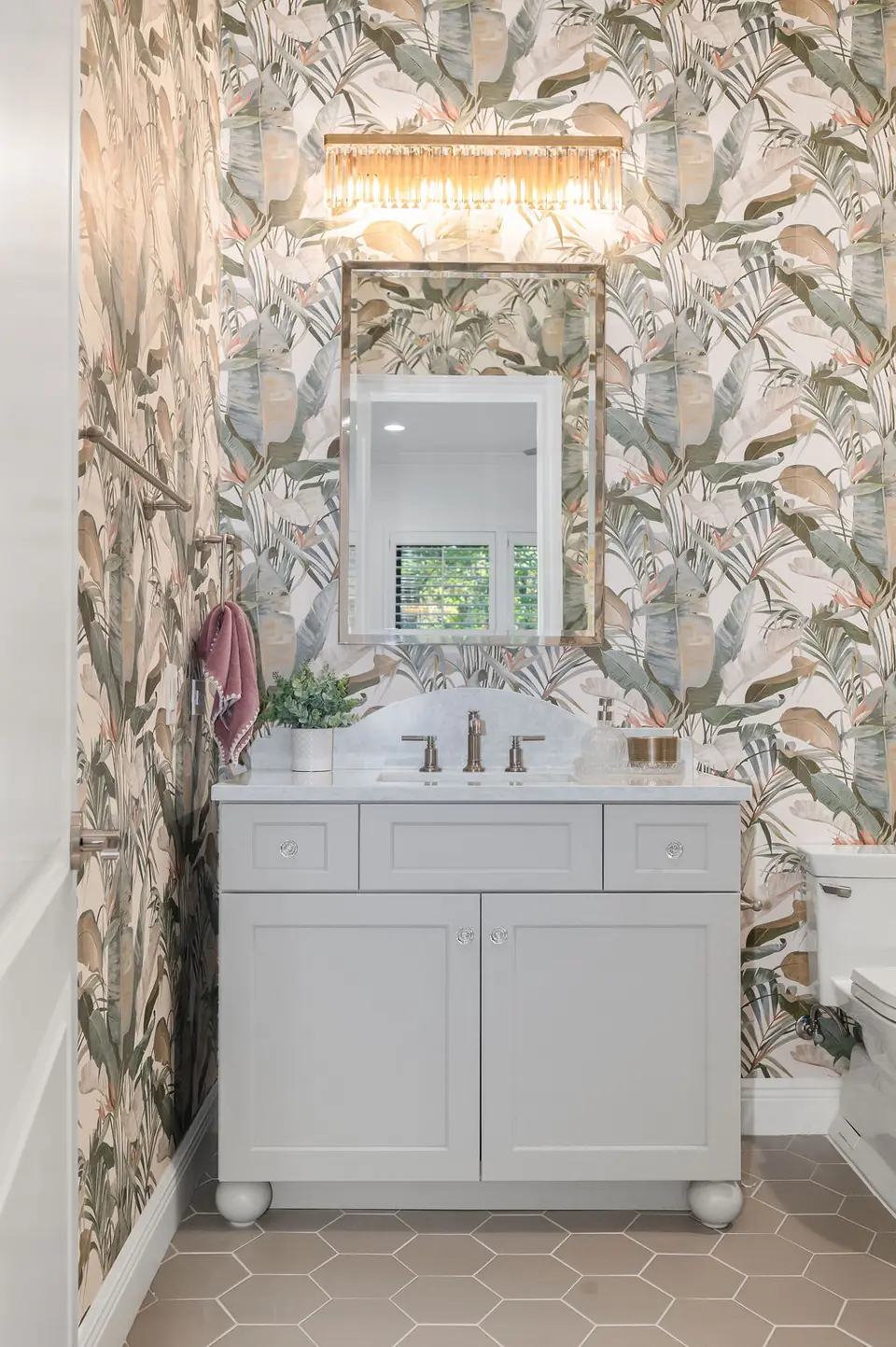 Within The Plantation Guest Bathrooms, designed by Zen Reno & Design in The Plantation at Ponte Vedra Beach, FL