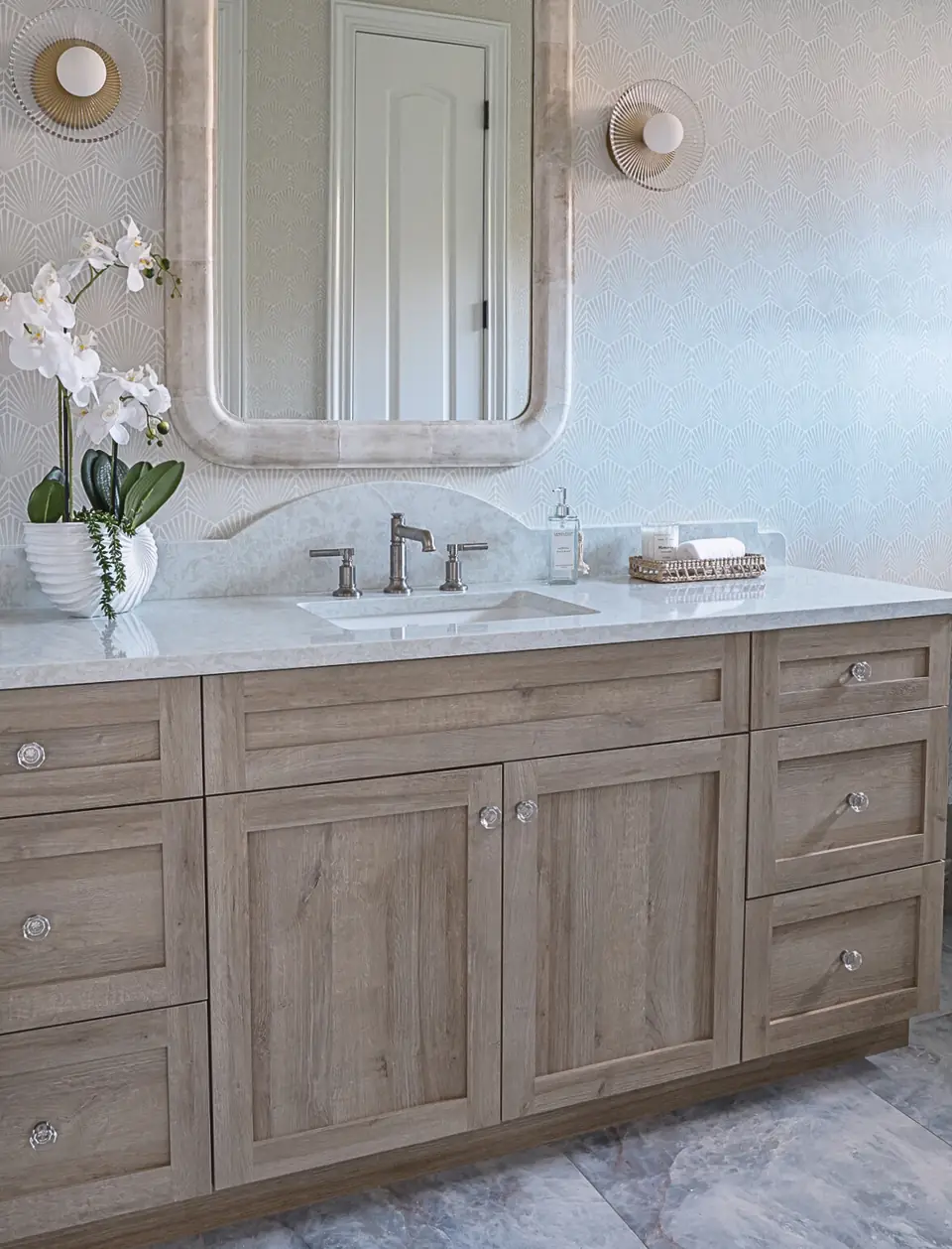The Plantation Guest Bathrooms, designed by Zen Reno & Design in The Plantation at Ponte Vedra Beach, FL