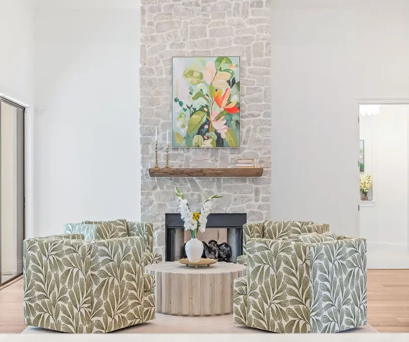 A detail from The Plantation Living Spaces, designed by Zen Reno & Design in The Plantation at Ponte Vedra Beach, FL