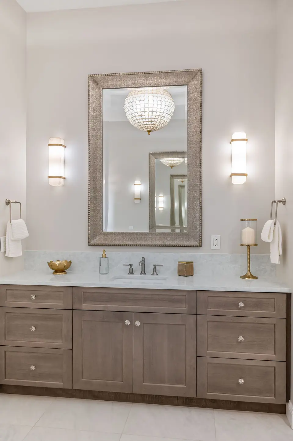 Inside The Plantation Primary Bathroom, designed by Zen Reno & Design in The Plantation at Ponte Vedra Beach, FL
