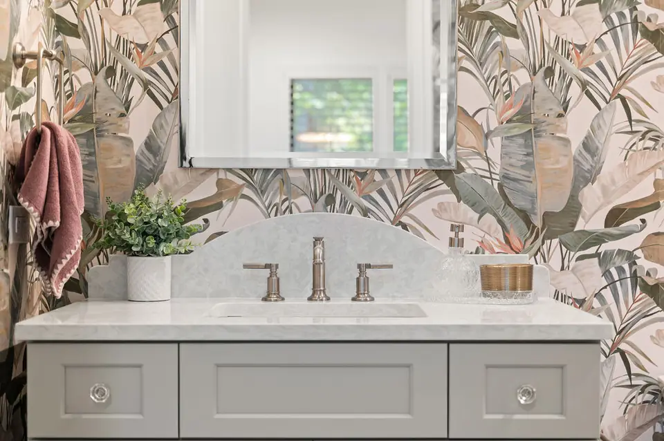 Inside The Plantation Guest Bathrooms, designed by Zen Reno & Design in The Plantation at Ponte Vedra Beach, FL