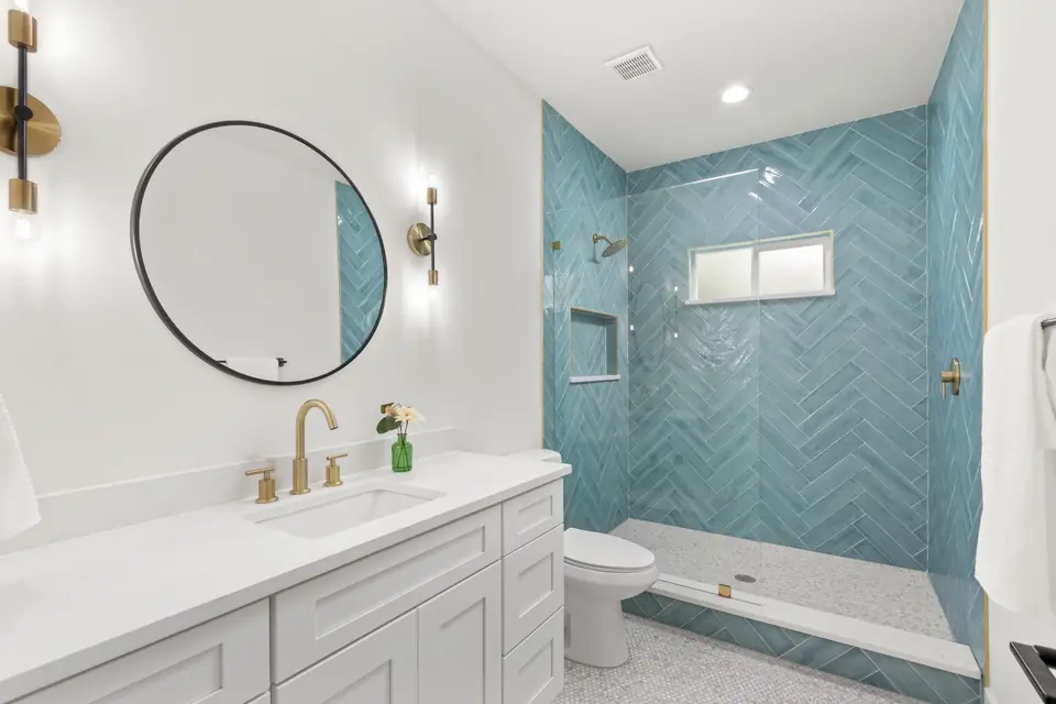 A view of South Jacksonville Beach New Construction, Coastal Home, designed by Zen Reno & Design in Jacksonville Beach, FL