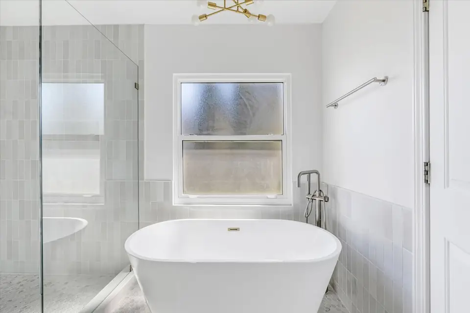 A detail from Sutton Park Bathroom Remodels, designed by Zen Reno & Design in Jacksonville, FL