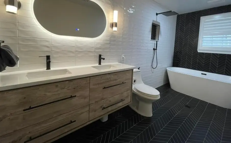 Inside Water Oak Bathroom Remodels, designed by Zen Reno & Design in Jacksonville, FL