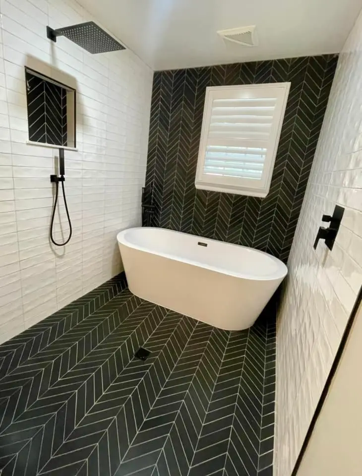 A view of Water Oak Bathroom Remodels, designed by Zen Reno & Design in Jacksonville, FL