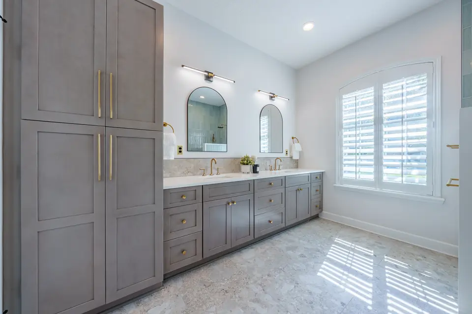 A detail from Wood Eden Renovation, designed by Zen Reno & Design in Jacksonville, FL